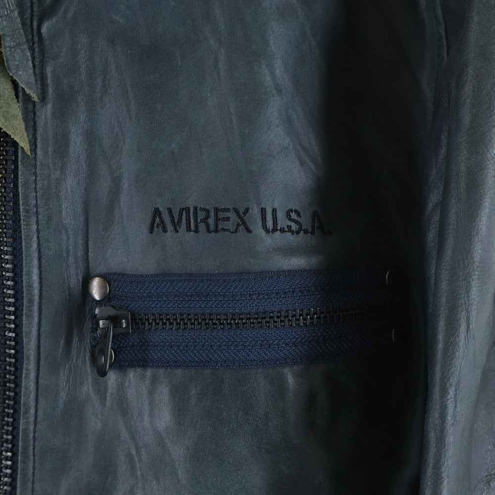 AVIREX(アヴィレックス) レザーシングルライダース ジャケット 6191027