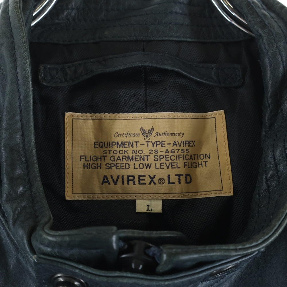 AVIREX(アヴィレックス) レザーシングルライダース ジャケット 6191027