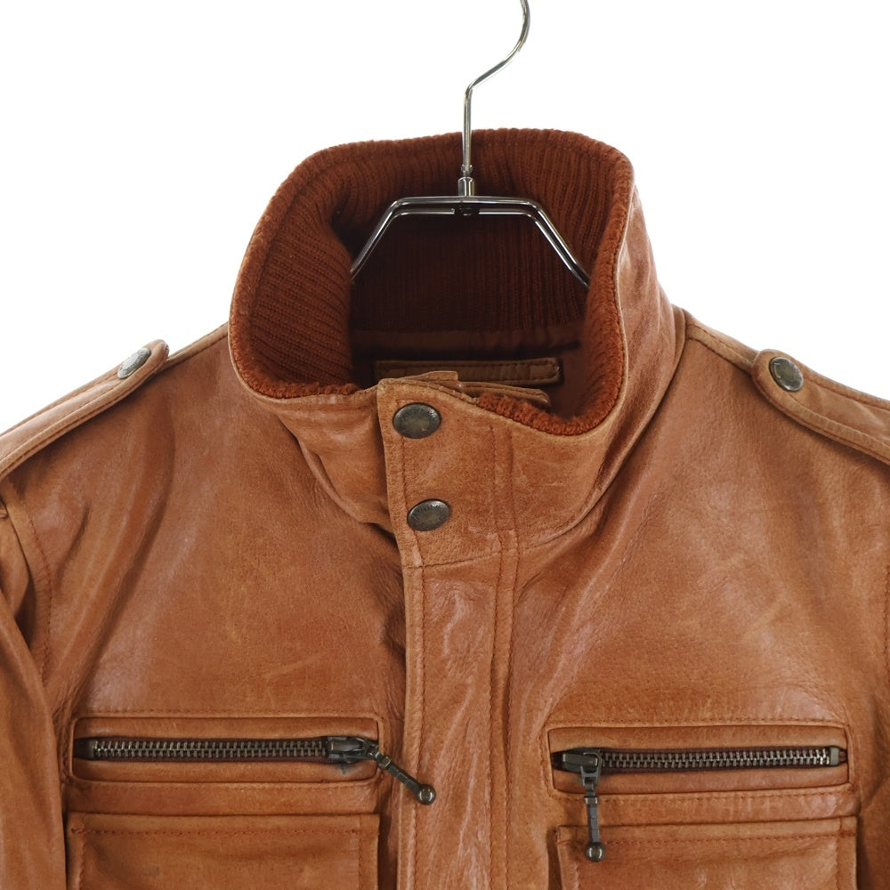 AVIREX(アヴィレックス) レザーシングルライダース ジャケット ブラウン 6291005