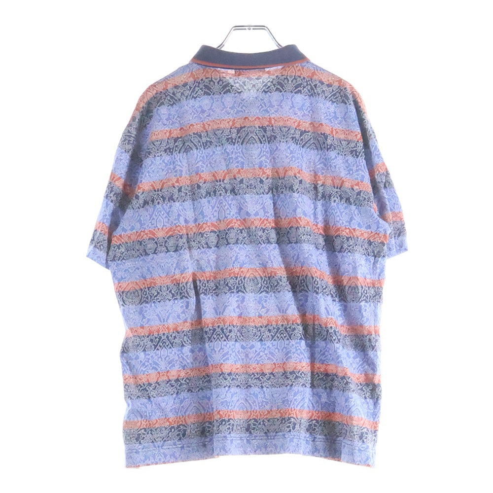 Christian Dior(クリスチャンディオール) 総柄プリントボーダーポロシャツ