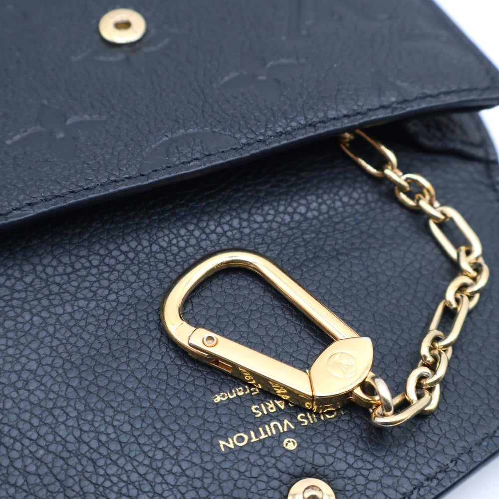 LOUIS VUITTON(ルイヴィトン) モノグラム アンプラント ポシェットクレ コインケース ゴールド金具 ブラック M6063 レディース
