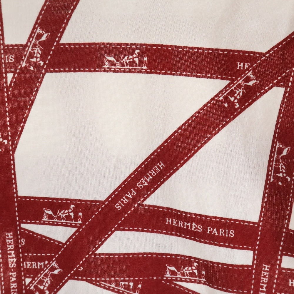 HERMES(エルメス) ボルデュックリボン柄 半袖Tシャツ カットソー