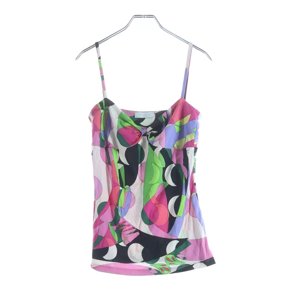 EMILIO PUCCI(エミリオプッチ) プッチ総柄プリントキャミソール ピンク レディース