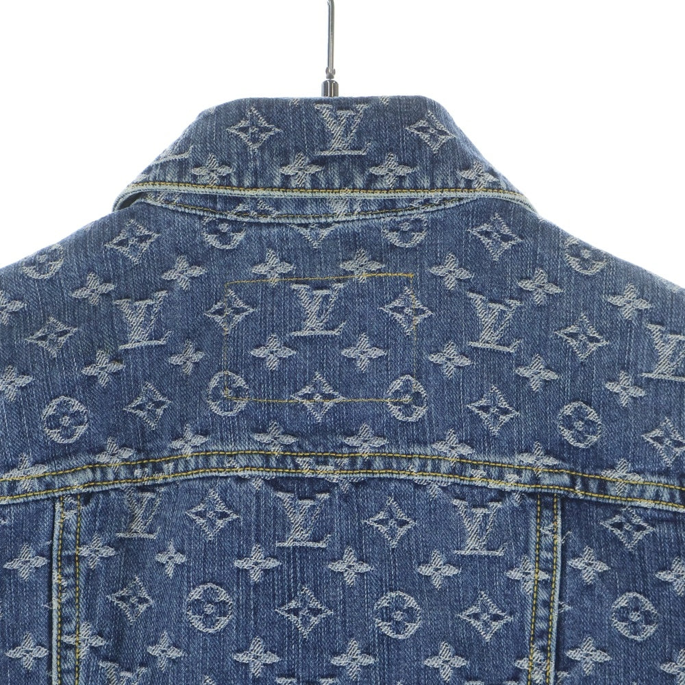 LOUIS VUITTON(ルイヴィトン) 08SS モノグラムジャガード デニムジャケット インディゴ レディース RW081W