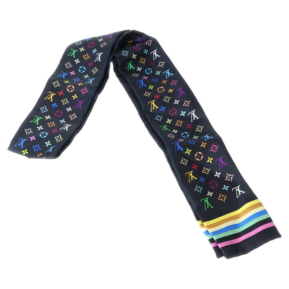 LOUIS VUITTON(ルイヴィトン) モノグラムマルチカラー バンドー シルクスカーフ ブラック M71992 レディース