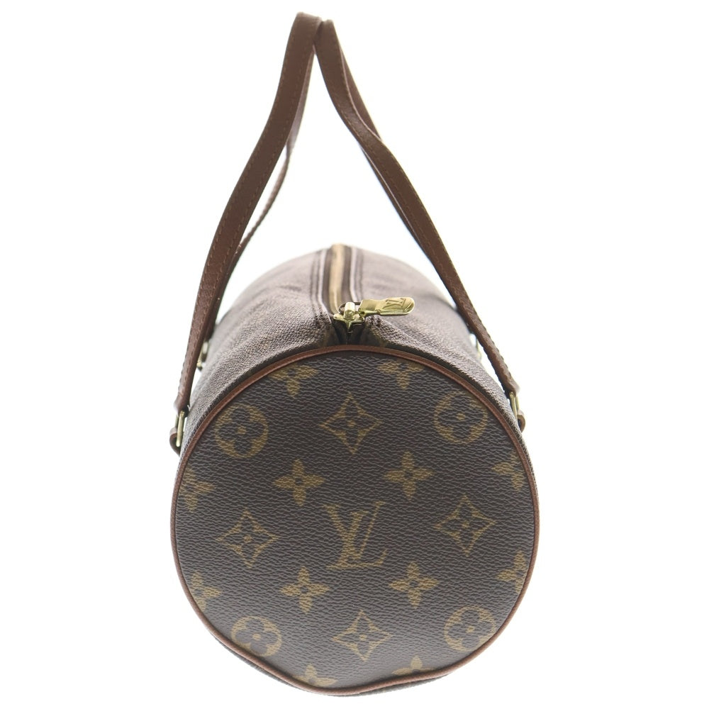 LOUIS VUITTON(ルイヴィトン) モノグラム パピヨン26 ハンドバッグ ミニボストンバッグ ブラウン レザー×PVC M51386 ゴールド金具 レディース