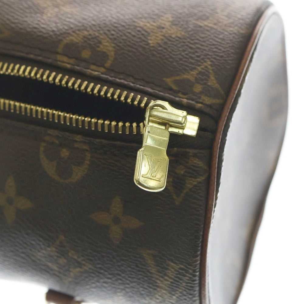 LOUIS VUITTON(ルイヴィトン) モノグラム パピヨン26 ハンドバッグ ミニボストンバッグ ブラウン レザー×PVC M51386 ゴールド金具 レディース