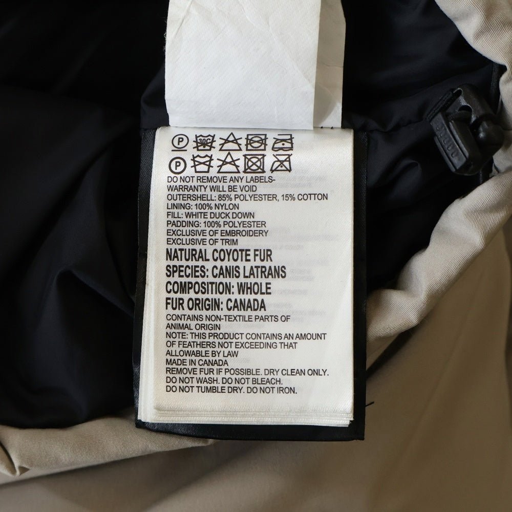 CANADA GOOSE(カナダグース) EMORY PARKA 2580M エモリーパーカ ダウンジャケット コート ベージュ 2580M