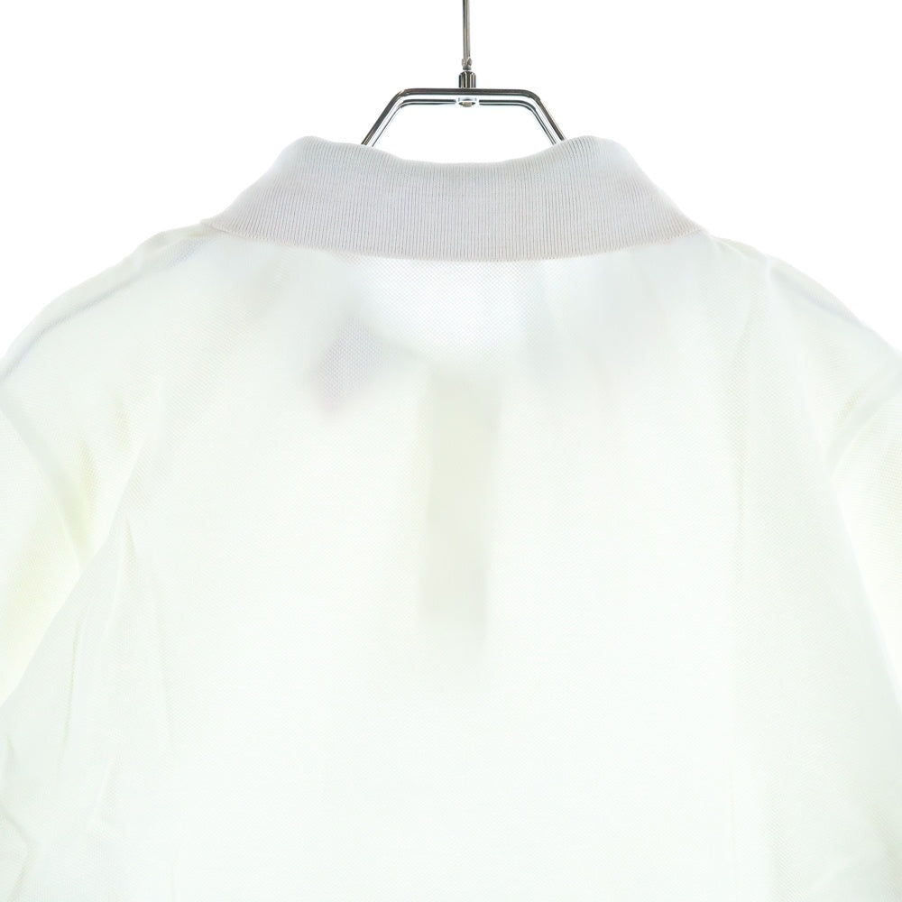 MONCLER(モンクレール) MAGLIA POLO MANICA CORTA ロゴワッペン 半袖ポロシャツ ホワイト G10918A70510 レディース