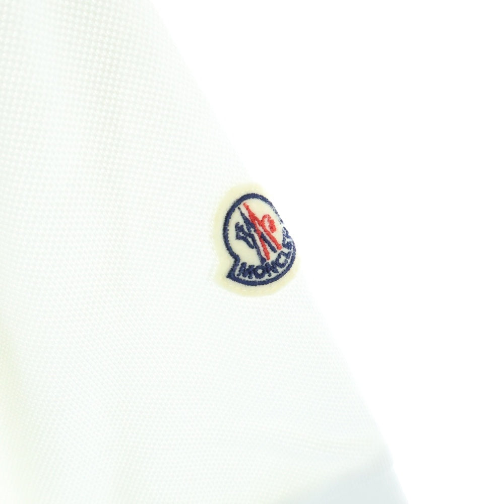 MONCLER(モンクレール) MAGLIA POLO MANICA CORTA ロゴワッペン 半袖ポロシャツ ホワイト G10918A70510 レディース