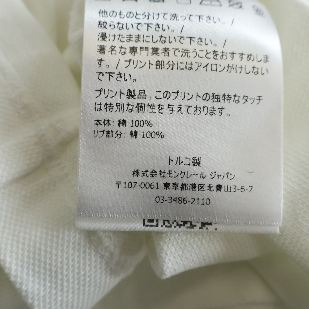 MONCLER(モンクレール) MAGLIA POLO MANICA CORTA ロゴワッペン 半袖ポロシャツ ホワイト G10918A70510 レディース