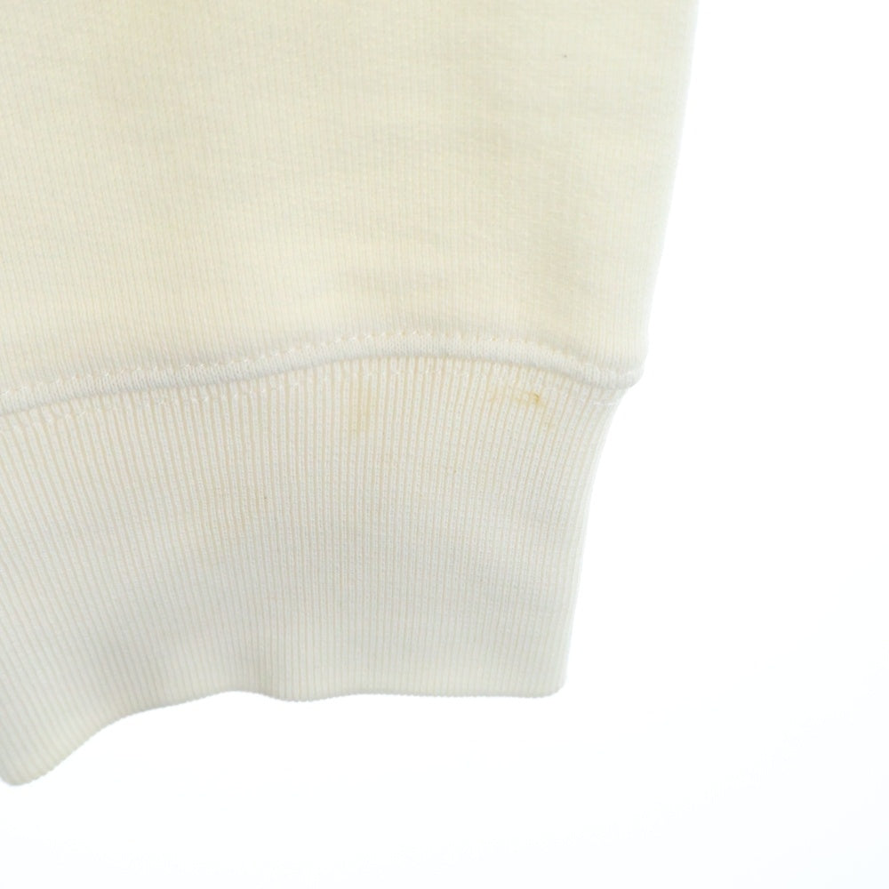 MONCLER(モンクレール) 23AW FELPA GIROCOLLO ホッケー ワッペンロゴ クルーネック スウェット トレーナー ホワイト I20918G00058