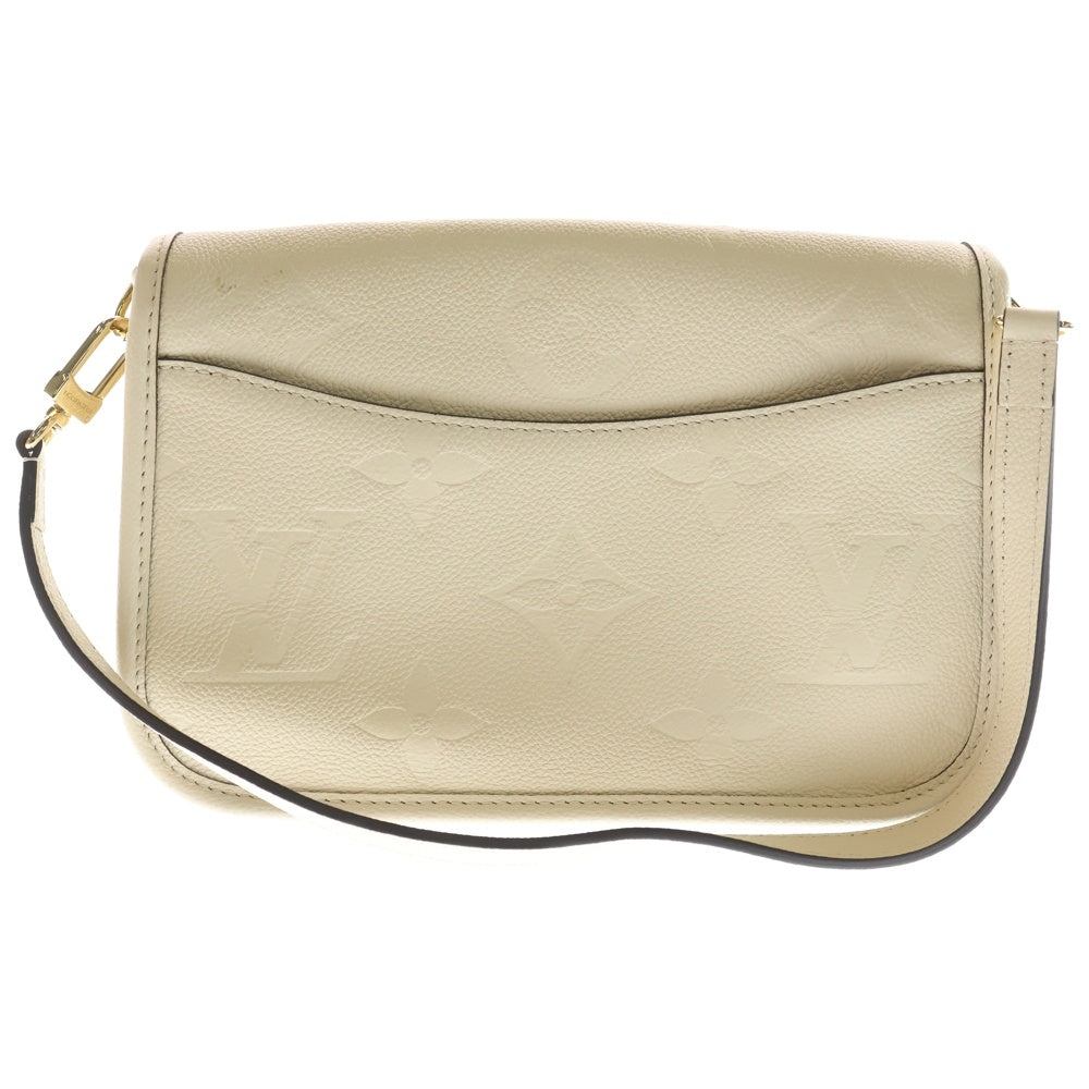 LOUIS VUITTON(ルイヴィトン) モノグラム アンプラント ディアヌ クレーム フラップショルダーバッグ ピンクベージュ レザー M46388 ゴールド金具 レディース