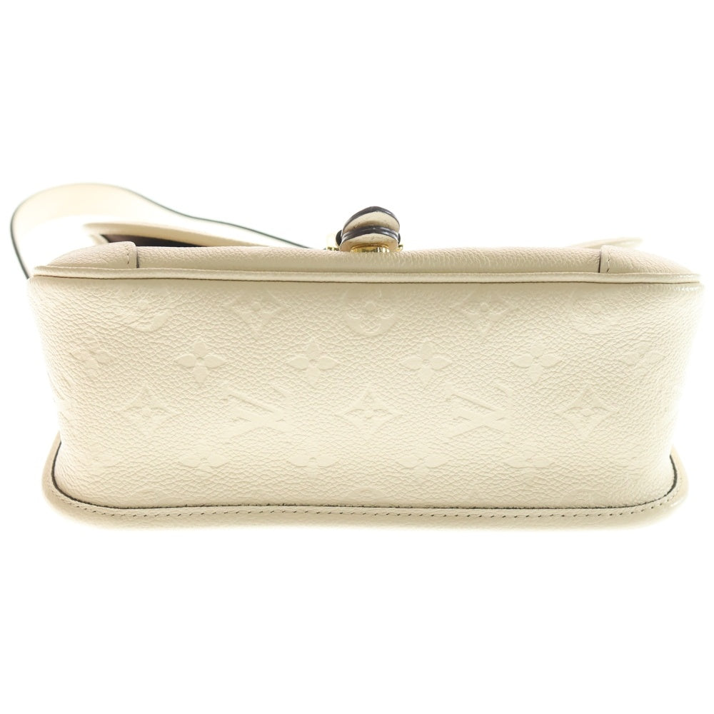 LOUIS VUITTON(ルイヴィトン) モノグラム アンプラント ディアヌ クレーム フラップショルダーバッグ ピンクベージュ レザー M46388 ゴールド金具 レディース