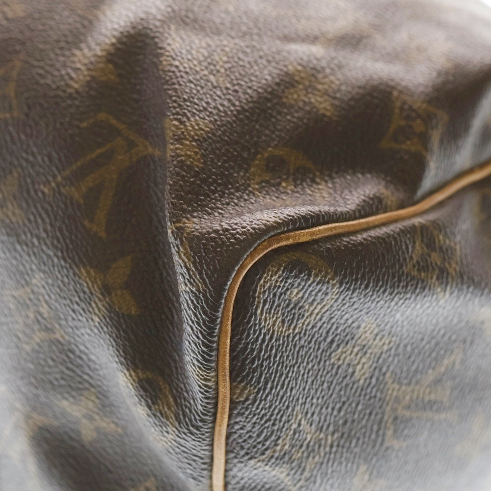 LOUIS VUITTON(ルイヴィトン) モノグラム スピーディ35 ボストンバッグ ハンドバッグ ブラウン レザー×PVC M41524 ゴールド金具 レディース