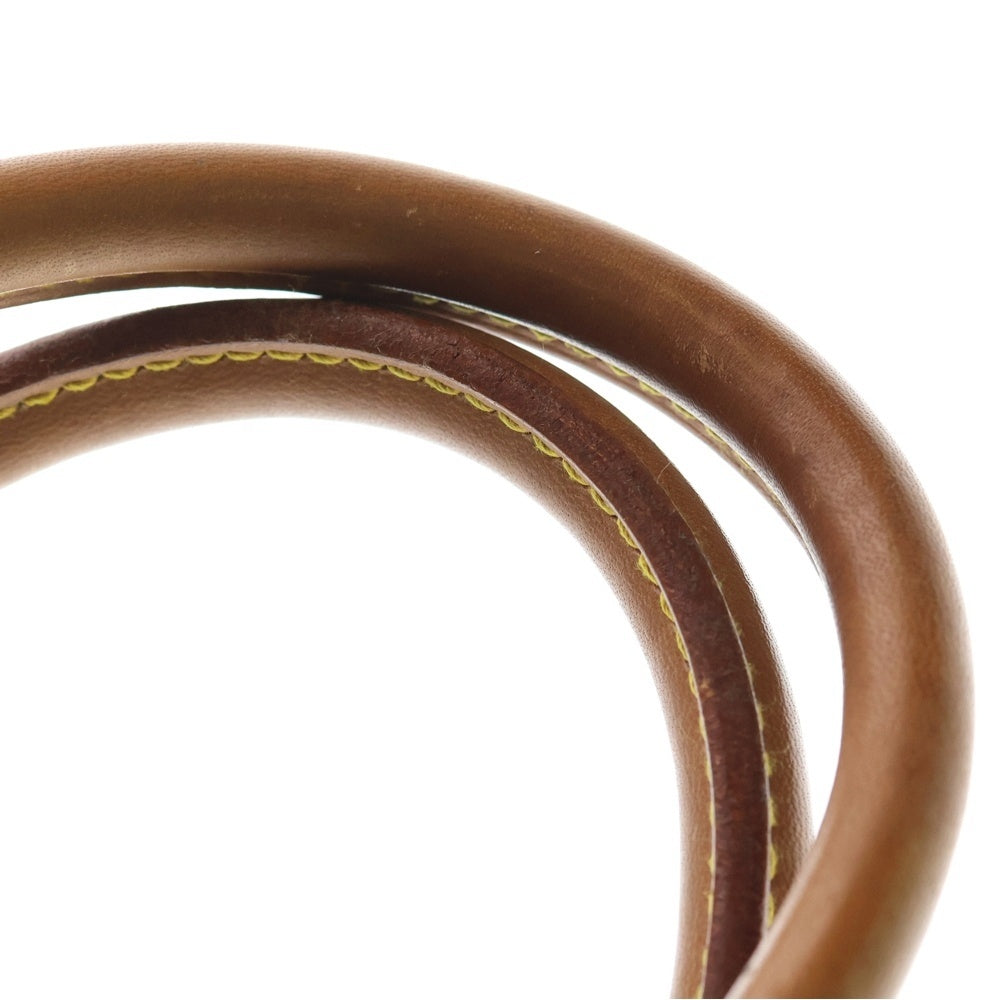 LOUIS VUITTON(ルイヴィトン) モノグラム スピーディ35 ボストンバッグ ハンドバッグ ブラウン レザー×PVC M41524 ゴールド金具 レディース