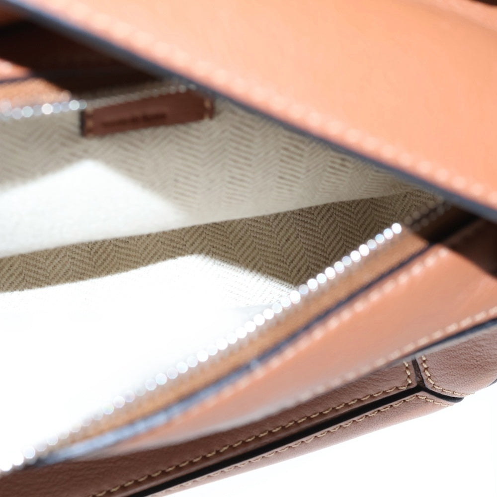 LOEWE(ロエベ) パズルバック ミニ ショルダーバッグ ミニバッグ ブラウン レザー シルバー金具 レディース