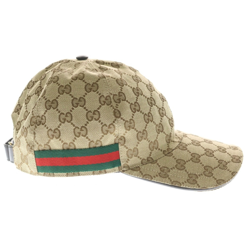 GUCCI(グッチ) GGジャガードベースボールキャップ ブラウン ベージュ 200035 レディース