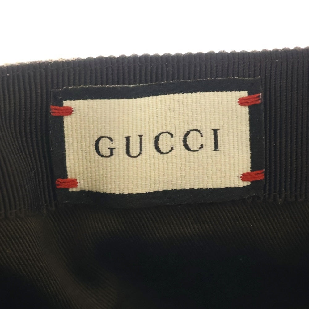 GUCCI(グッチ) GGジャガードベースボールキャップ ブラウン ベージュ 200035 レディース