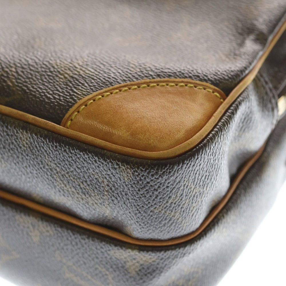 LOUIS VUITTON(ルイヴィトン) モノグラム アマゾン ショルダーバッグ ミニバッグ ブラウン レザー×PVC M45236 ゴールド金具 レディース