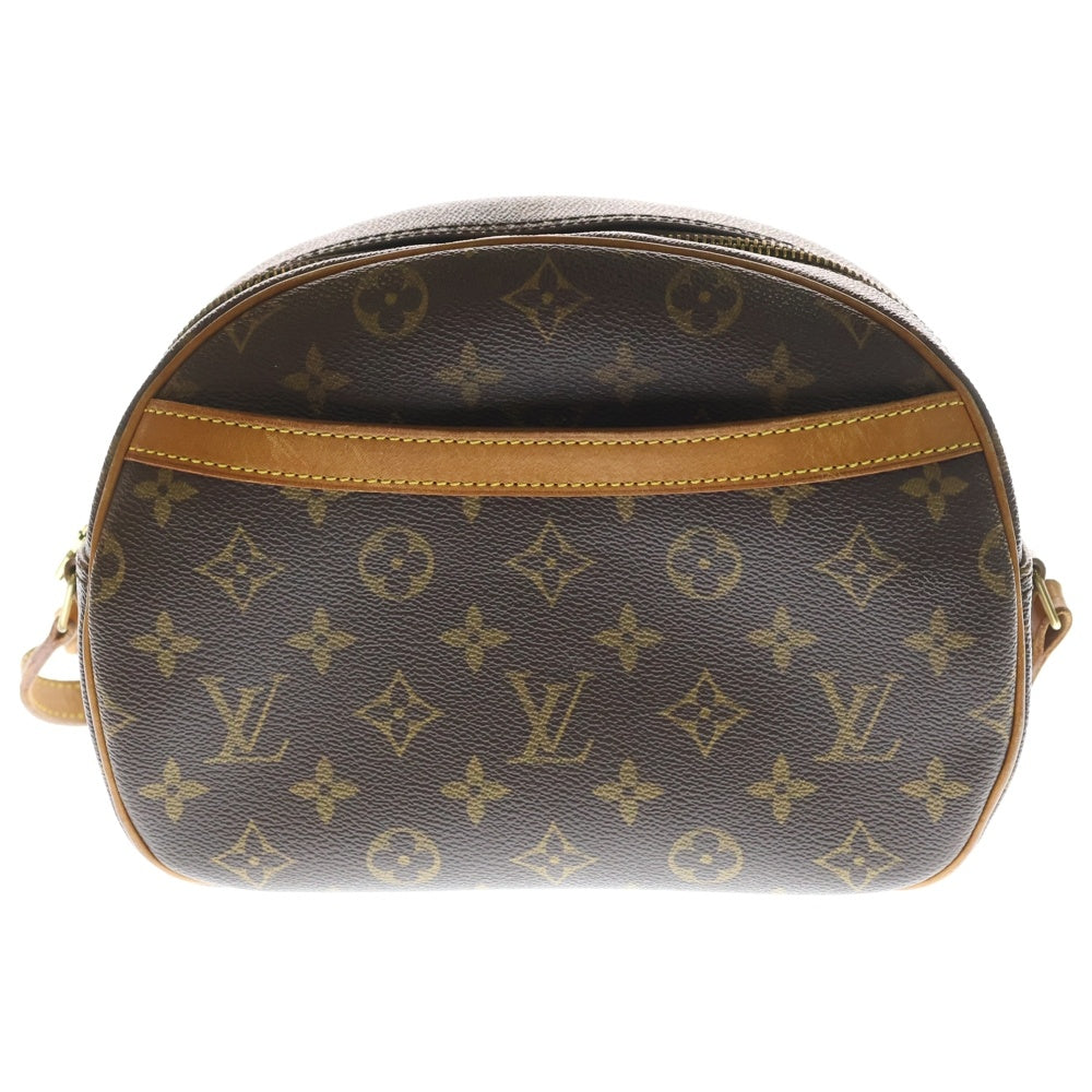 LOUIS VUITTON(ルイヴィトン) モノグラム ブロワ ショルダーバッグ ブラウン レザー×PVC M51221 ゴールド金具