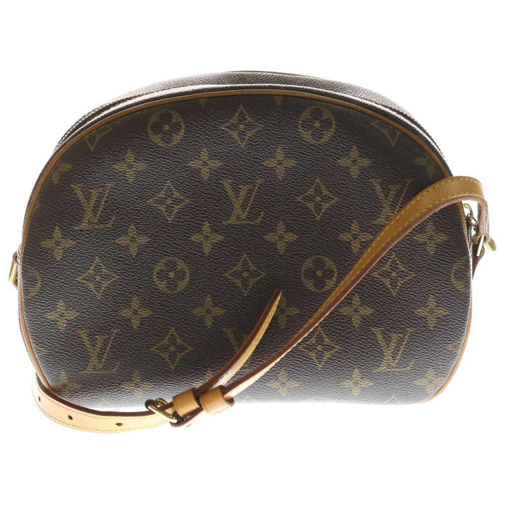 LOUIS VUITTON(ルイヴィトン) モノグラム ブロワ ショルダーバッグ ブラウン レザー×PVC M51221 ゴールド金具