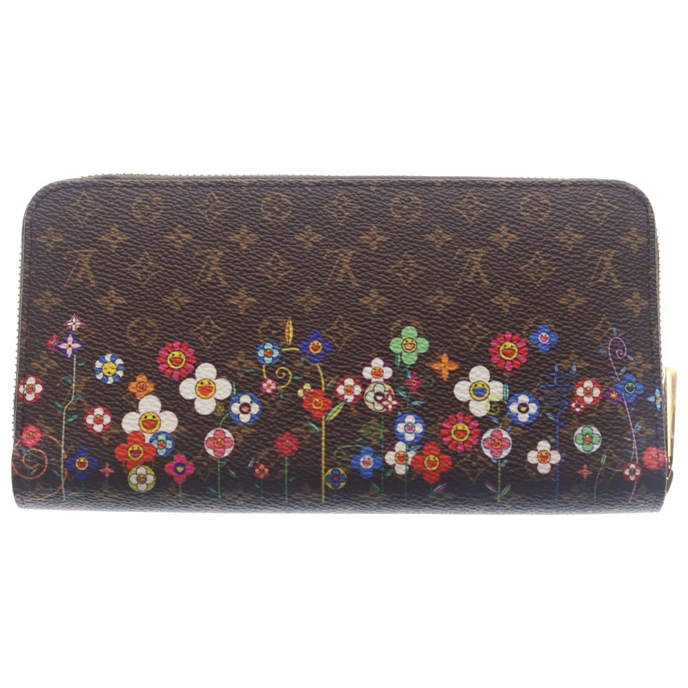 LOUIS VUITTON(ルイヴィトン) LV×TM ジッピー・ウォレット ロングウォレット 長財布 ブラウン PVC M14162 ゴールド金具 レディース