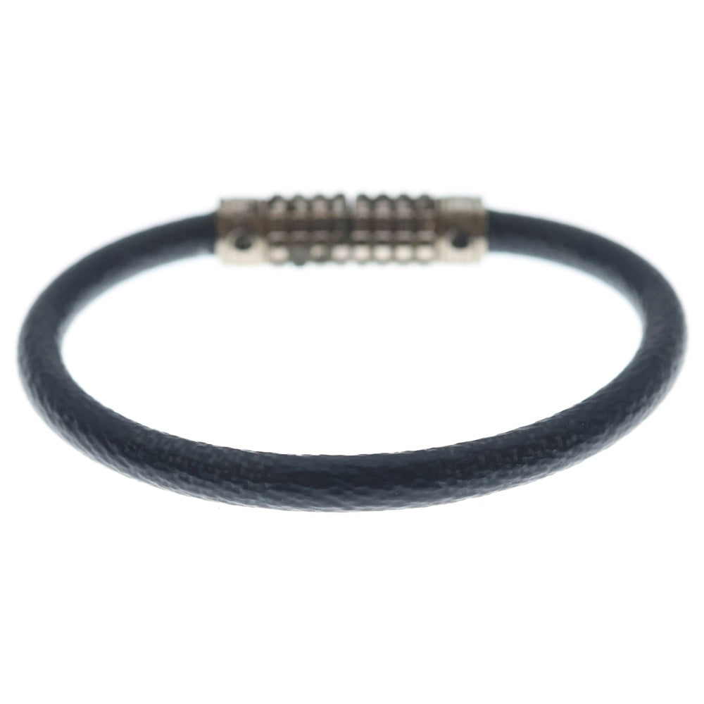 LOUIS VUITTON(ルイヴィトン) ダミエ グラフィット ブレスレットブラック M6626D シルバー金具 レディース