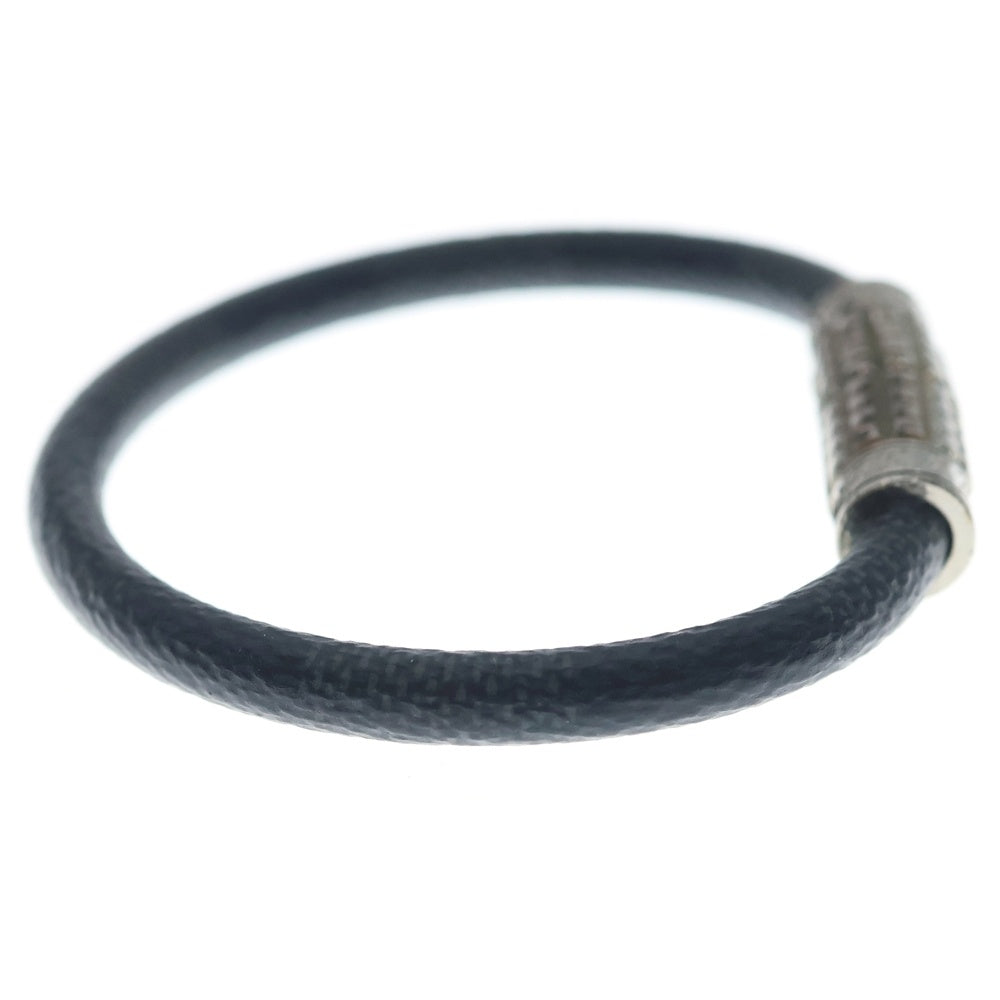 LOUIS VUITTON(ルイヴィトン) ダミエ グラフィット ブレスレットブラック M6626D シルバー金具 レディース