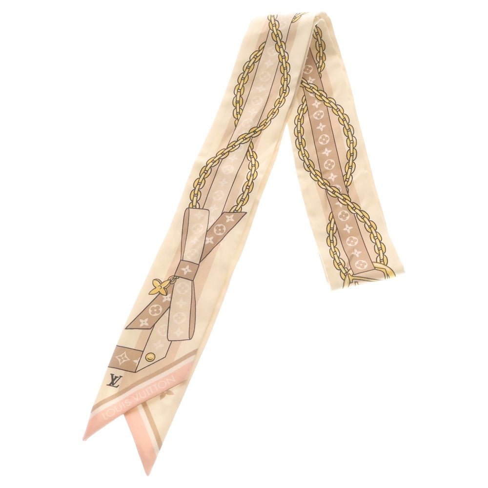 LOUIS VUITTON(ルイヴィトン) バンドーBB・LV ボウ スカーフ アイボリー×ブラウン M96173 レディース