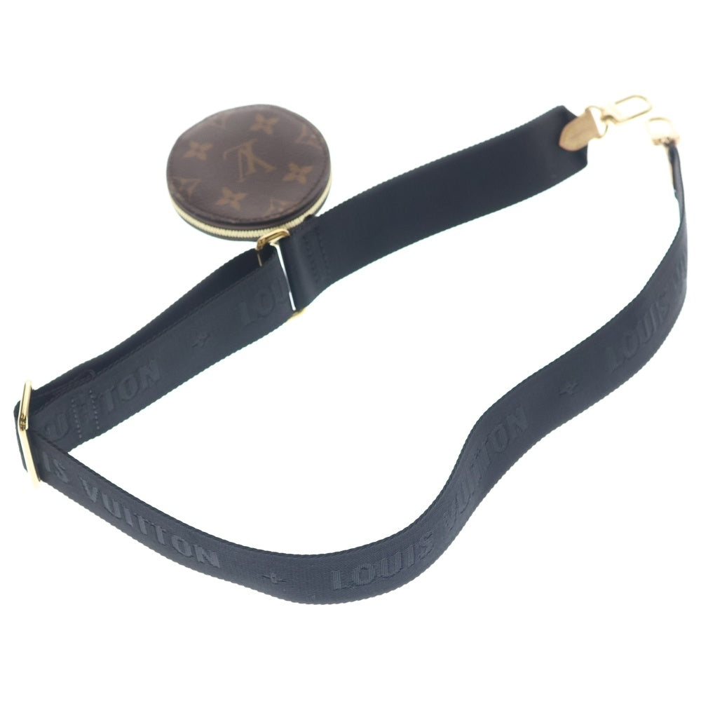 LOUIS VUITTON(ルイヴィトン) モノグラム ショルダーストラップ ポーチ ブラウン PVC J02487 ゴールド金具