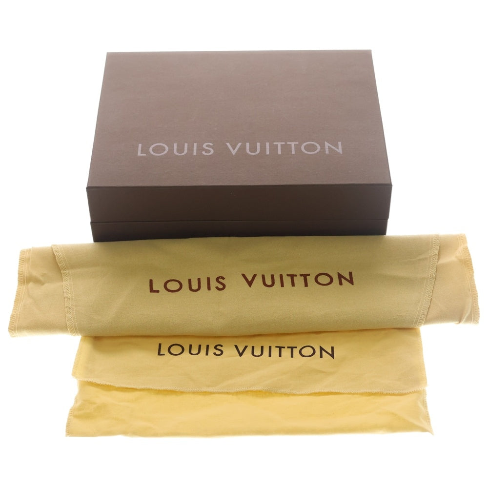 LOUIS VUITTON(ルイヴィトン) ポシェットガンジュ ダミエ PVC レザー ショルダー ボディバッグ ゴールド金具 ブラウン N48048