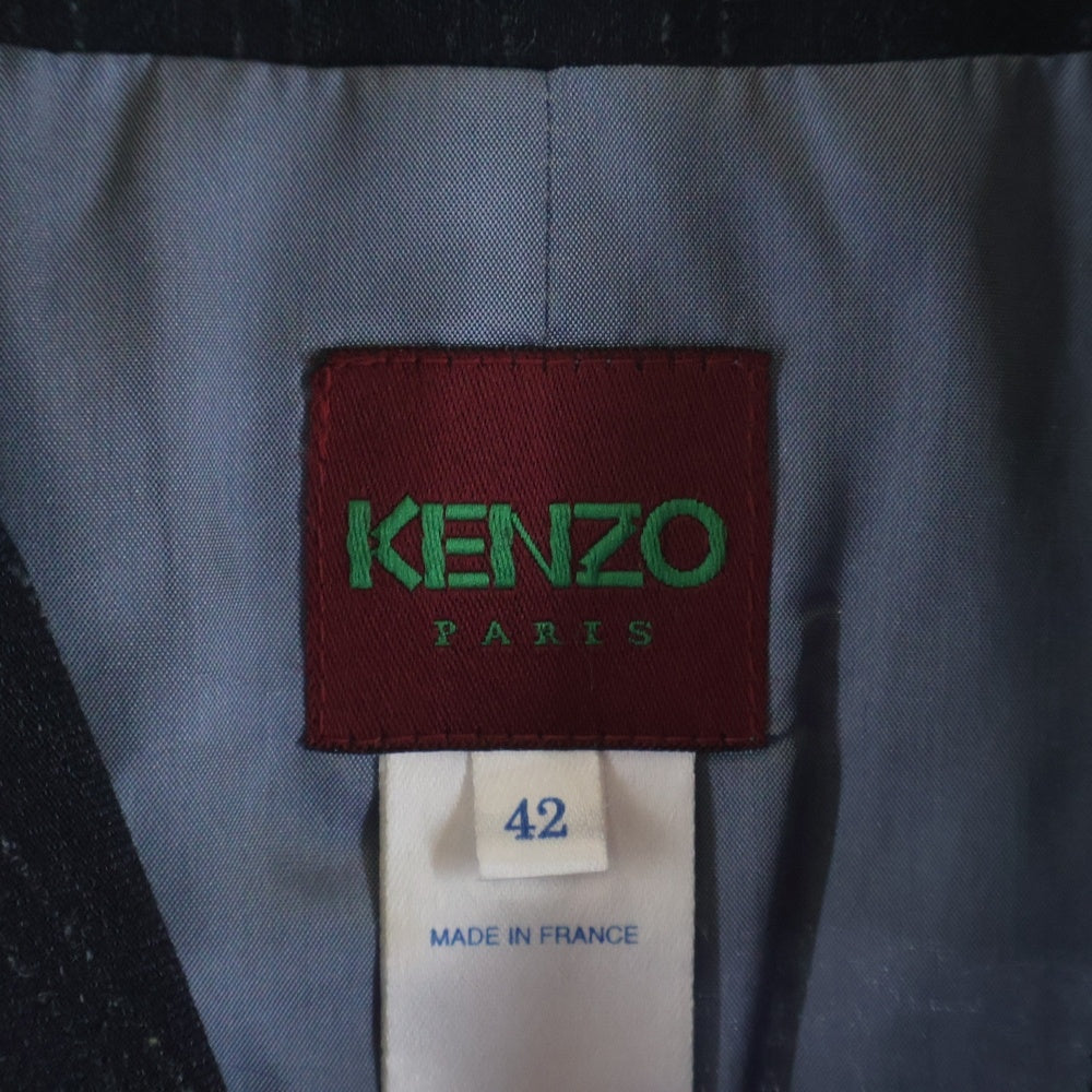 KENZO(ケンゾー) ストライプ セットアップスーツ ジャケット&スカート ネイビー 42 レディース