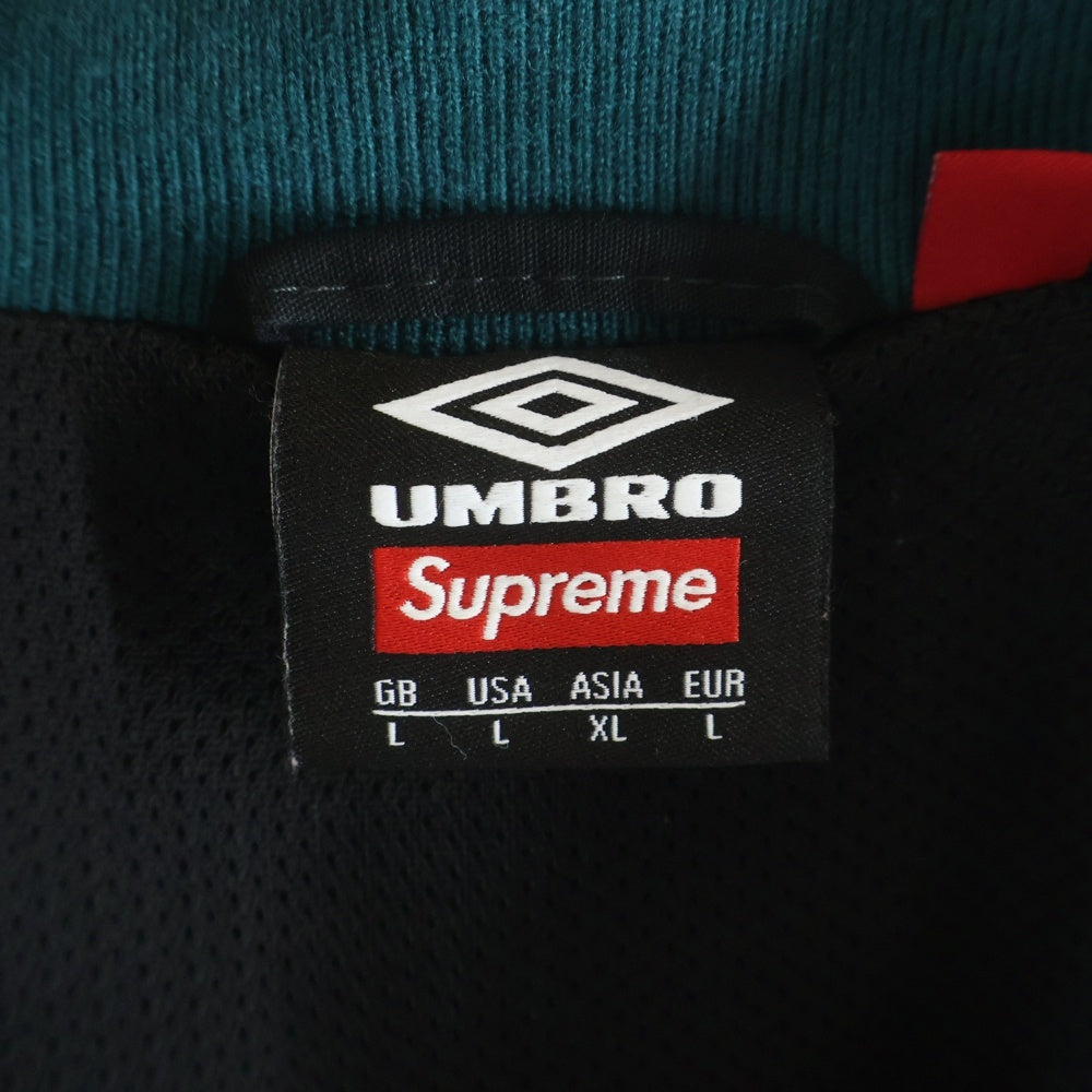SUPREME(シュプリーム) 23AW ×UMBRO Cotton Ripstop Track Jacket アンブロ コットンリップストップトラックジャケット ブラック