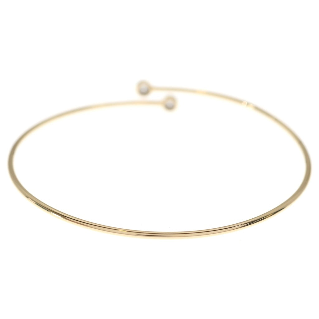 TIFFANY & Co.(ティファニー) フープ シングルロウ 2PD ダイヤブレスレット バングル Au750 PG ピンクゴールド レディース