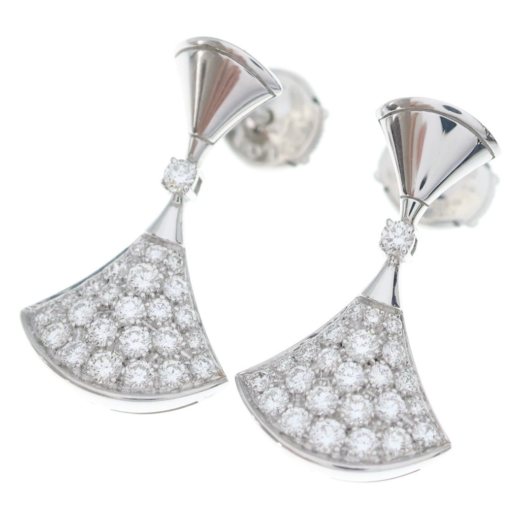 BVLGARI(ブルガリ) ディーヴァ ドリーム パヴェダイヤ ピアス K18 Au750 WG ホワイトゴールド 351100 レディース
