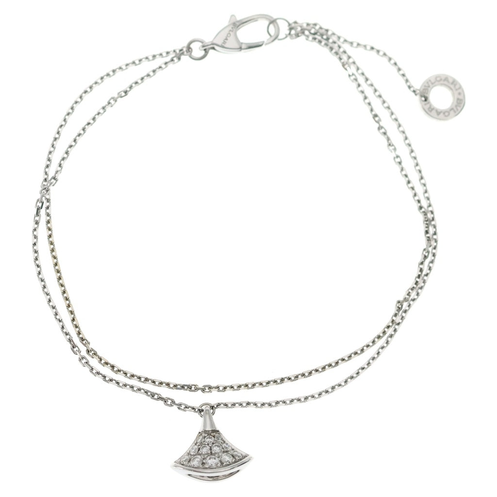 BVLGARI(ブルガリ) ディーヴァ ドリーム パヴェダイヤ ブレスレット K18WG ホワイトゴールド 351119 EX6SH5 レディース