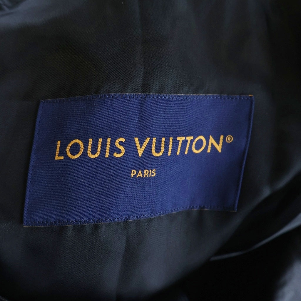 LOUIS VUITTON(ルイヴィトン) LVロゴ バーシティ ブルゾン スタジャン ブラック レザー RM231M
