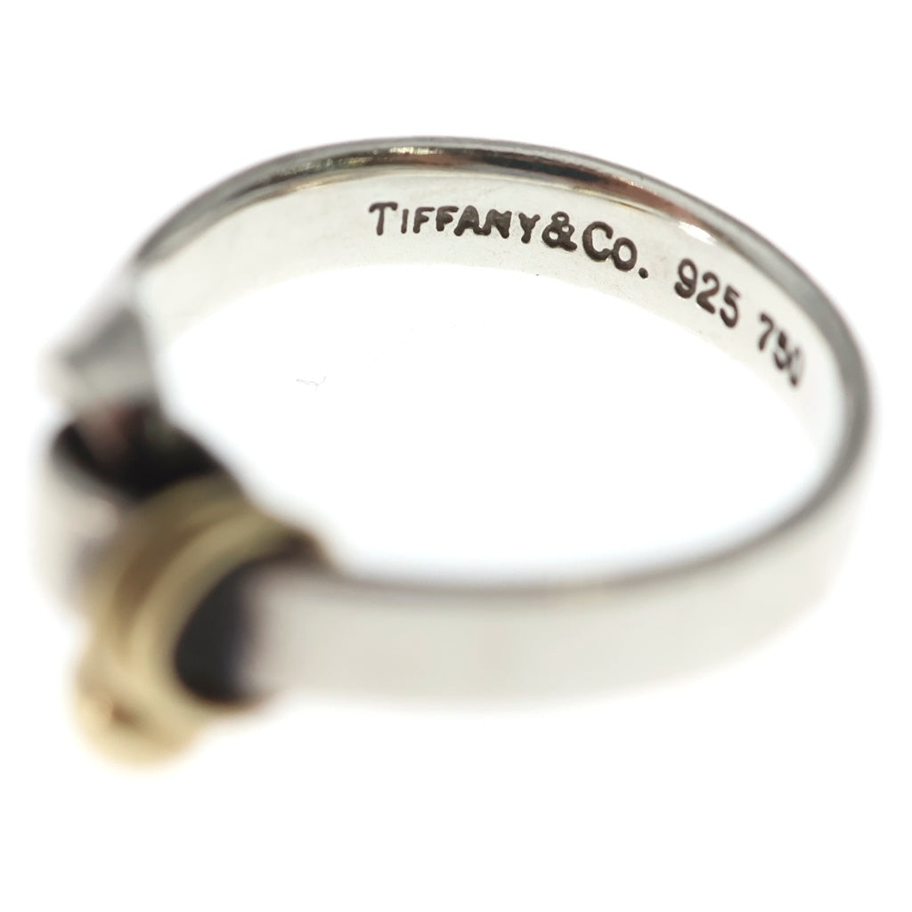 TIFFANY & Co.(ティファニー) フック&アイ リング Ag925/Au750 シルバー ゴールド 指輪