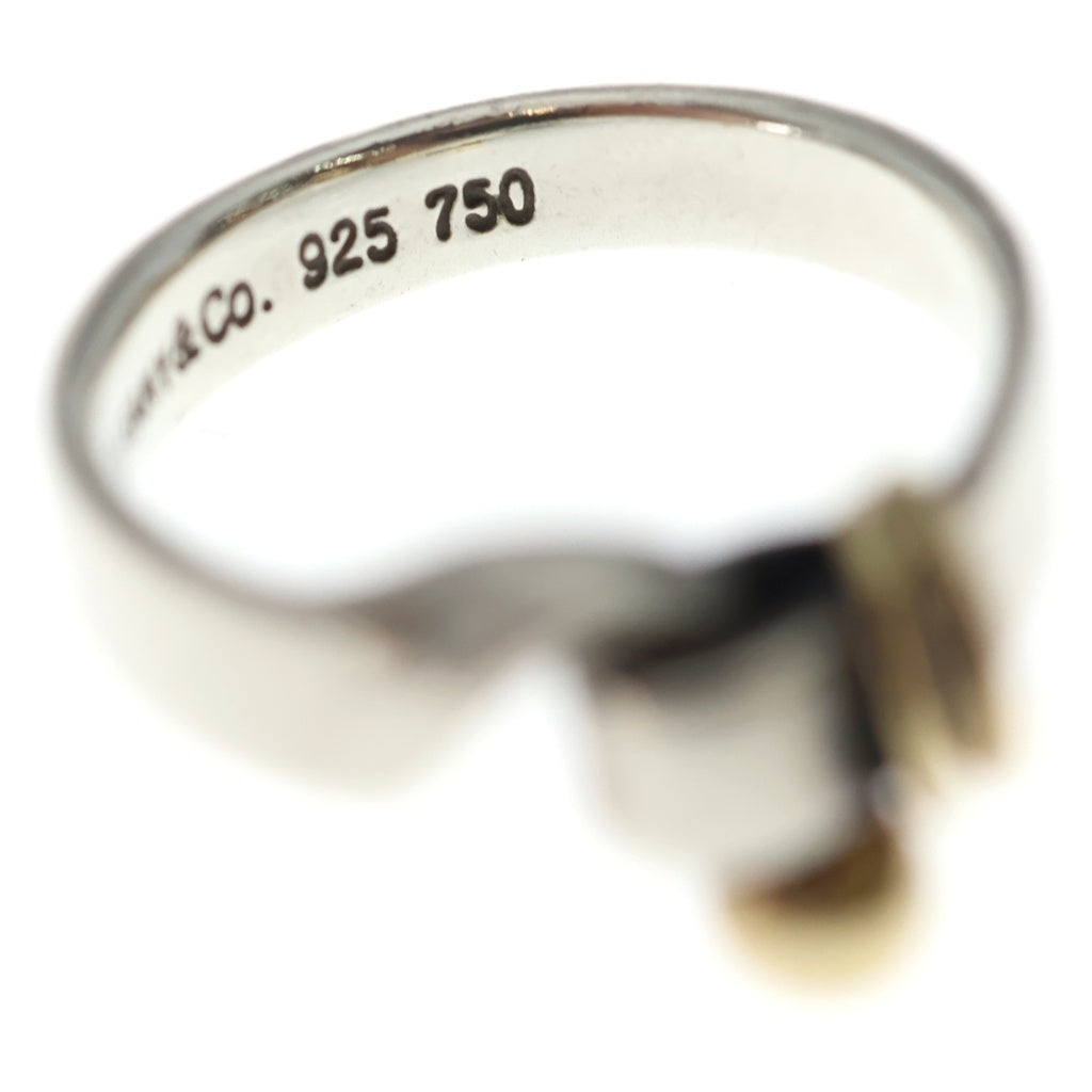 TIFFANY & Co.(ティファニー) フック&アイ リング Ag925/Au750 シルバー ゴールド 指輪