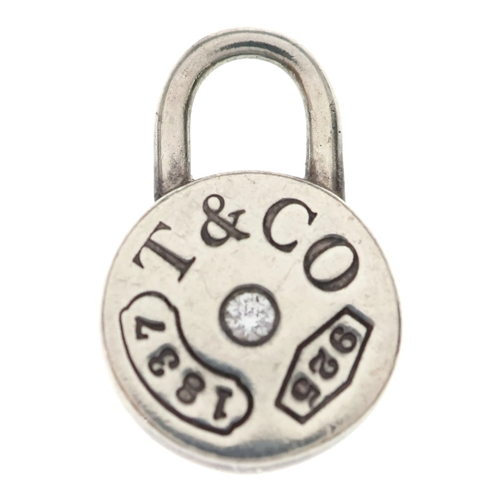 TIFFANY & Co.(ティファニー) 1837 ラウンドロック カデナ 1PD ダイヤモンド ネックレストップ Ag925 SV シルバー