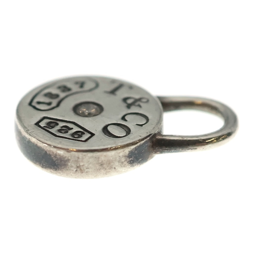 TIFFANY & Co.(ティファニー) 1837 ラウンドロック カデナ 1PD ダイヤモンド ネックレストップ Ag925 SV シルバー