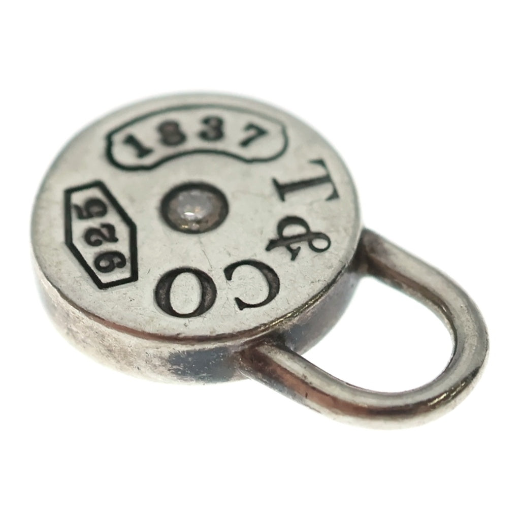 TIFFANY & Co.(ティファニー) 1837 ラウンドロック カデナ 1PD ダイヤモンド ネックレストップ Ag925 SV シルバー