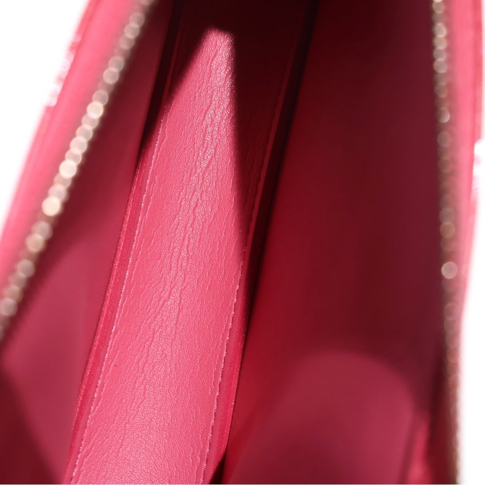 LOUIS VUITTON(ルイヴィトン) モノグラムヴェルニ レキシントン ミニバッグ ハンドバッグ ポーチ ケース ピンク×ブラウン レザー×パテント M93525 ゴールド金具 レディース