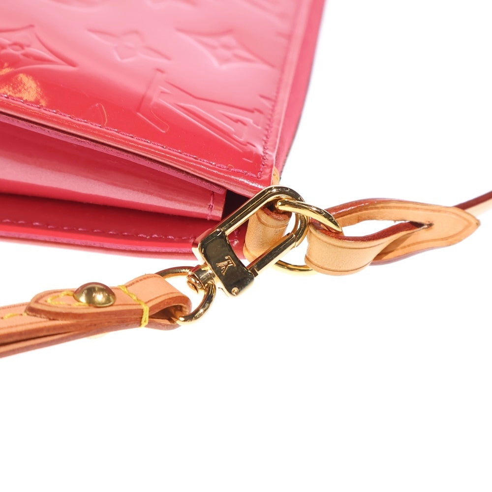 LOUIS VUITTON(ルイヴィトン) モノグラムヴェルニ レキシントン ミニバッグ ハンドバッグ ポーチ ケース ピンク×ブラウン レザー×パテント M93525 ゴールド金具 レディース