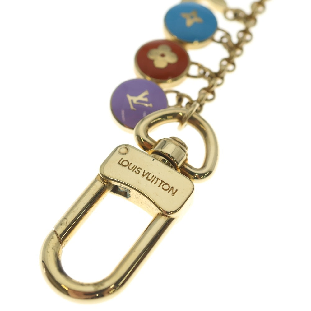 LOUIS VUITTON(ルイヴィトン) ポルトクレ シェンヌ バスティーユ チャーム GP バッグチャーム キーホルダー ゴールド×マルチカラー M65380 レディース