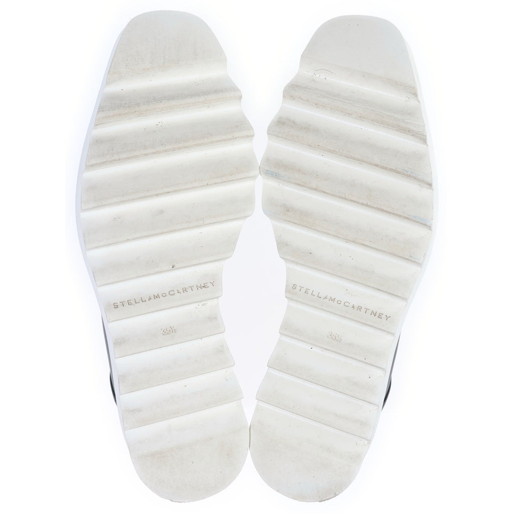 STELLA McCARTNEY(ステラマッカートニー) エリス シャークソール プラットフォーム 厚底 レースアップ シューズ ブラック レディース 363997