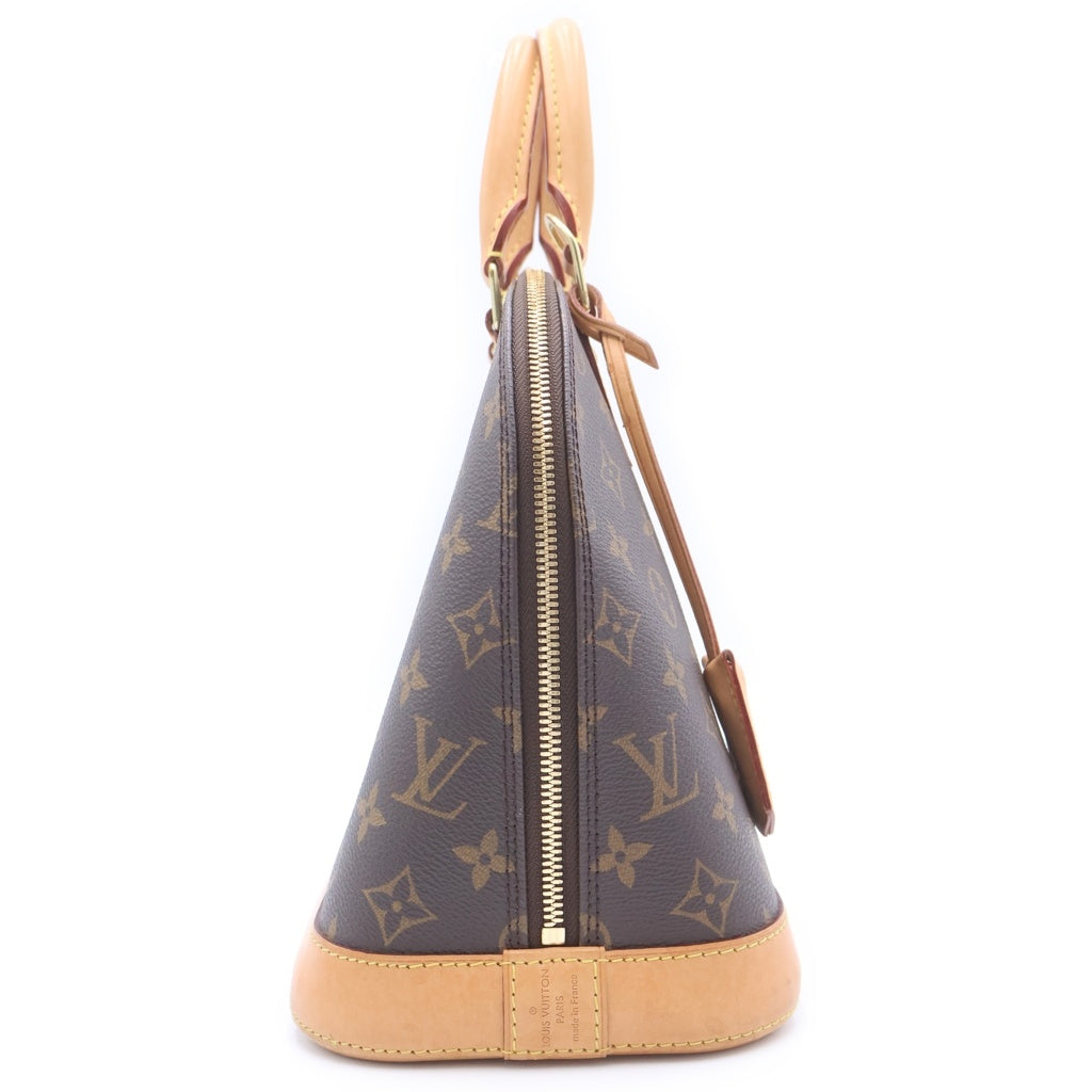 LOUIS VUITTON(ルイヴィトン) モノグラム アルマPM 新型 ハンドバッグ ブラウン レザー×PVC M53151 ゴールド金具 レディース