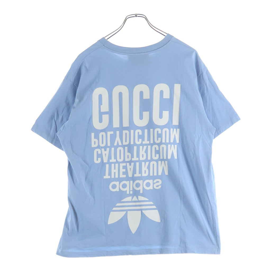 GUCCI(グッチ) ×adidas アディダス ロゴ プリント 半袖Tシャツ