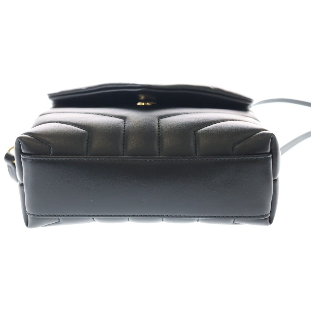 SAINT LAURENT PARIS(サンローランパリ) ルル トイ レザー チェーンショルダーバッグ ブラック 678401 ゴールド金具 レディース